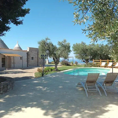Panoramic Trulli With Swimming Pool In Villa *